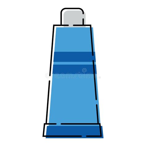 Tube With Blue Oil Paint Stock Illustration Illustration Of Background