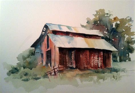 Watercolor Barn Paintings At Getdrawings Free Download