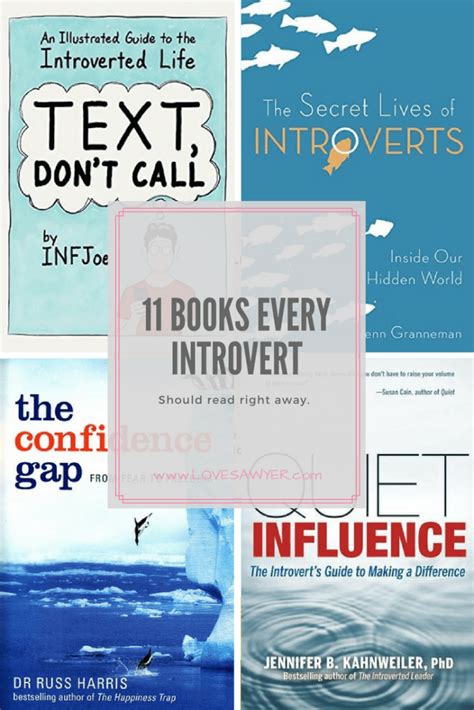 Books For Introverts Love Sawyer Good Books Self Help Books