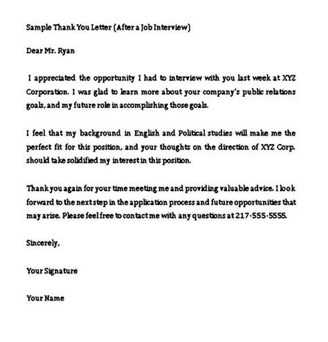Thank You Letter For Job Offer Sample Mous Syusa