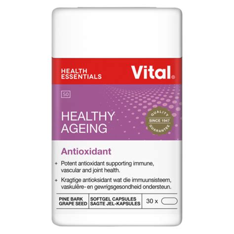 Vital Anti Ageing Capsules 30 Pack Age 50 Vitamins Vitamins