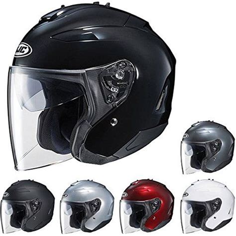 Here are the 10 best three quarter helmets in 2020 that are open face. HJC IS33 II OpenFace Motorcycle Helmet Black Small ...
