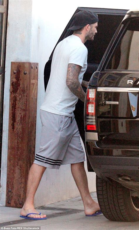David Beckham Cuts A Laid Back Figure As He Settles Back Into La Life