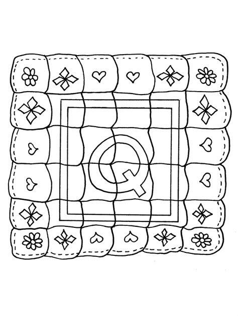 Quilt Coloring Pages To Download And Print For Free