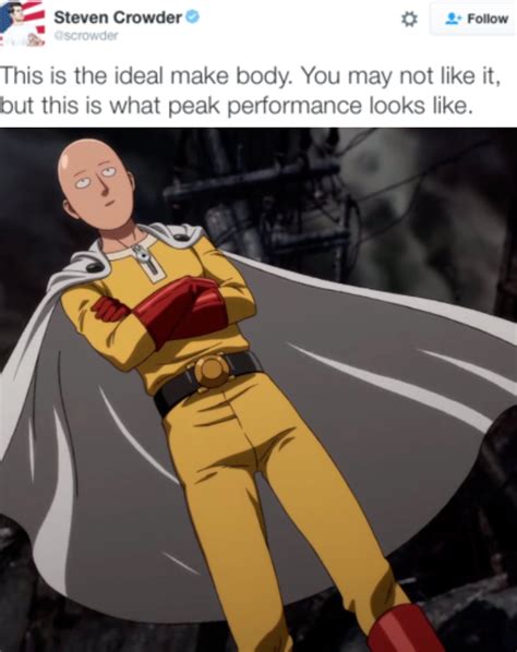 This Is The Ideal One Punch Body This Is The Ideal Male Body Know Your Meme