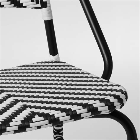 Vassholmen Chair Inoutdoor Blackwhite Ikea Latvija