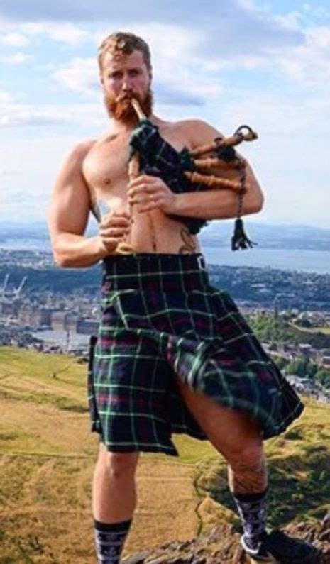 Man From The Highlands Scotland Men In Kilts Redhead Men Kilt