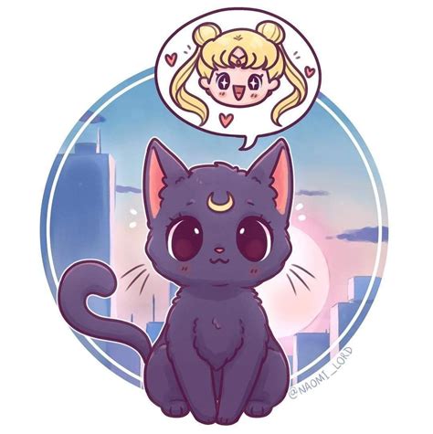 Desde Facebook Sailor Moon Cat Sailor Moon Art Anime Chibi