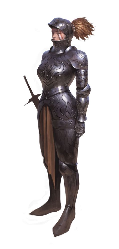 Artstation Knight Parkmoosik Fantasy Armor Female Knight