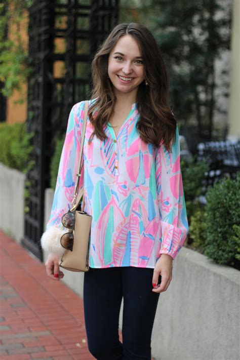 Lilly Pulitzer Elsa Top Styled For Work Caralina Style