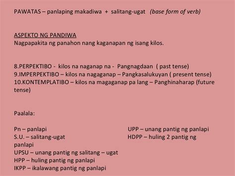 Gamitin Ang Mga Aspekto Ng Pandiwa Sa Pagsulat Ng Mga Pangungusap