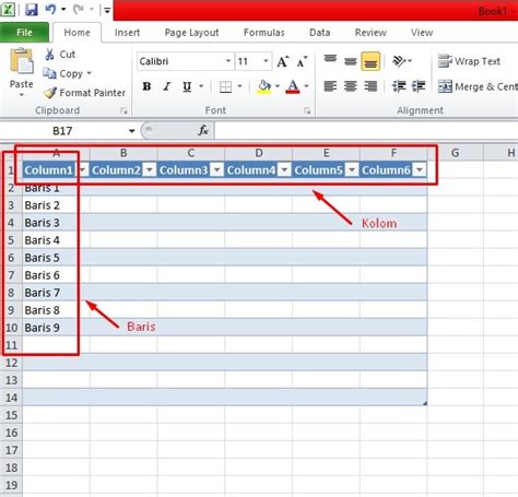 Cara Menghapus Menambah Baris Dan Kolom Pada Excel Dengan Tabel Tips
