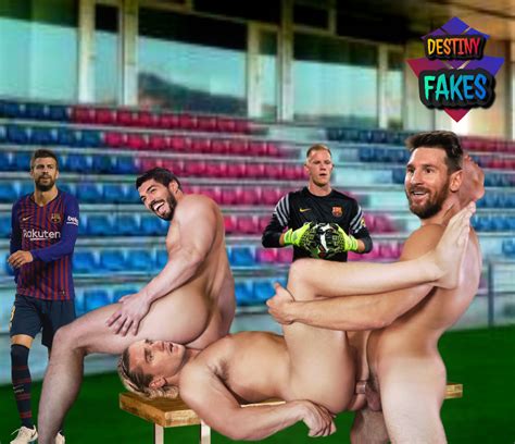 Post Fakes Grogerypfakes Kun Aguero Lionel Messi Soccer Hot Sex Picture