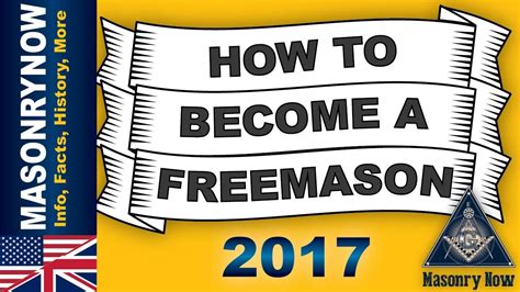 If you have decided that you wish to become a mason, here's. How to become a Mason or Freemason - 2017 - YouTube
