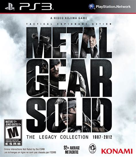 Metal Gear Solid The Legacy Collection Playstation 3 Games Center