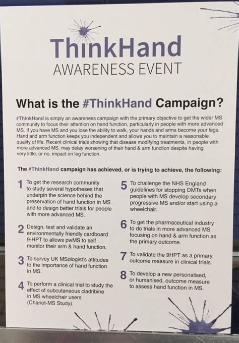 Thinkhand Campaign For Advanced Multiple Sclerosis