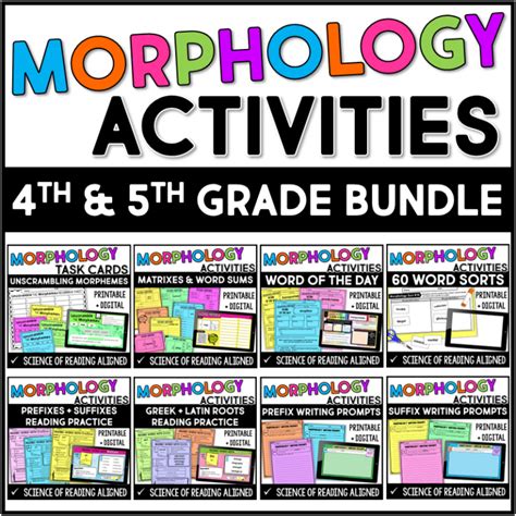 Teaching Morphology In Grades 4 5 With Free Resources