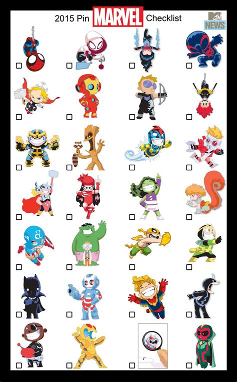 Comic Con Marvel Turns Skottie Youngs Art Into The Cutest Pins Ever