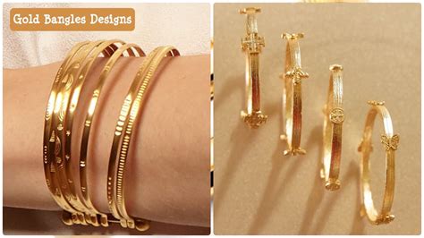 22k Gold Bangle Designs Simple Daily Wear Bangles Collection Latest Gold Bangles Youtube