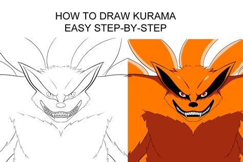 How To Draw Kurama Easy Step By Step Tutorial