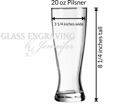 Monogrammed Beer Pilsner Glass With Hand Engraved To Order Etsy