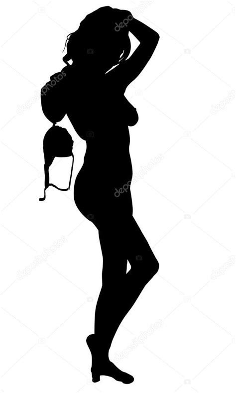 Sexy Woman Silhouette — Stock Vector © Snesivan888 86461534
