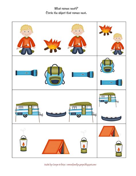 Free Printable Preschool Camping Theme Printables