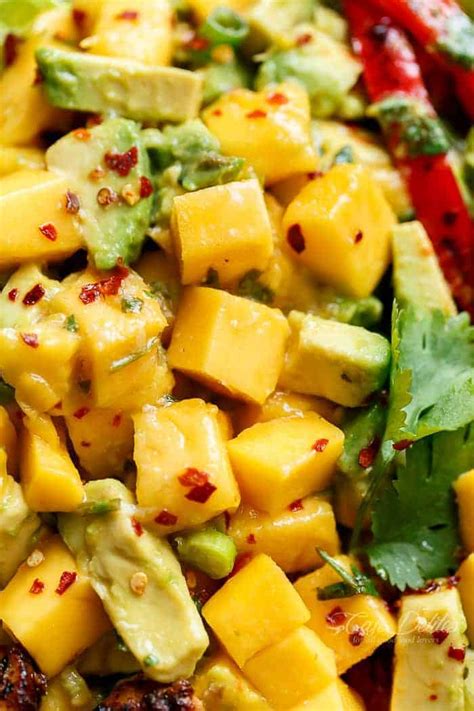 Grilled tequila lime chicken served with fresh mango salsa is a perfect meal for warm summer nights. Cilantro Lime Chicken Salad + Mango Avocado Salsa - Cafe ...