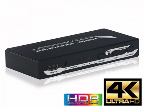 High End 4 Port Ultra Hd 4k60hz Hdmi Switch And Audio Extractor 4x1