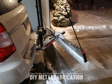Diy Receiver Hitch Snow Plow In Action Diy Metal Fabrication Com