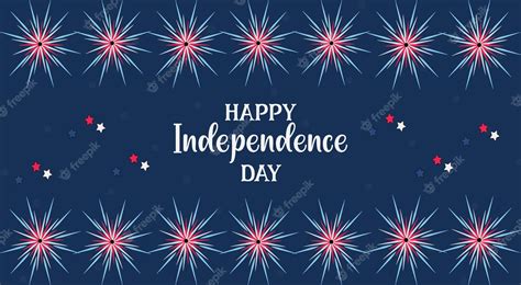 Premium Vector Happy Independence Day Banner Usa Patriotic Day