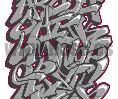 24 Graffiti 3d Letras Abecedario Grafiti