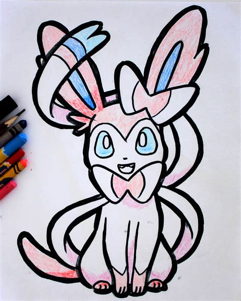How To Draw Sylveon From Pokemon Draw With Richie