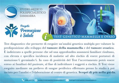 Test Genetici Per Il Tumore Alla Mammella E Ovaio Studio Medico Sammarra