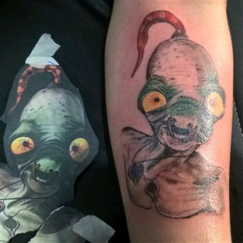 Tattoo Uploaded By Pablo Merenghe • Gamer Game Abe Oddworld Ps1