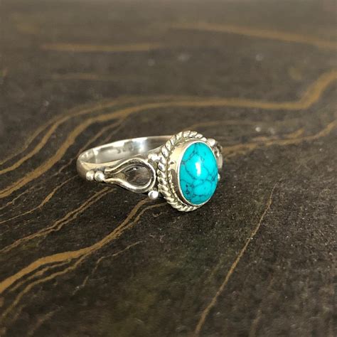 925 Sterling Silver Ring Turquoise Silver Ring Handmade Ring Rings