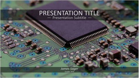 Circuit Board Powerpoint Template Free Printable Templates