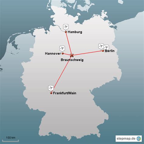 Stepmap Airports Germany Landkarte Für Deutschland