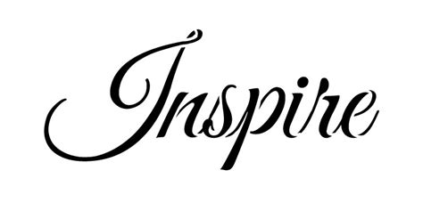 Inspire Word Stencil 6 X 3 Stcl12381
