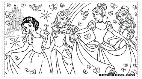 Aprender Sobre Imagem Desenhos Para Colorir Princesas Br The Best