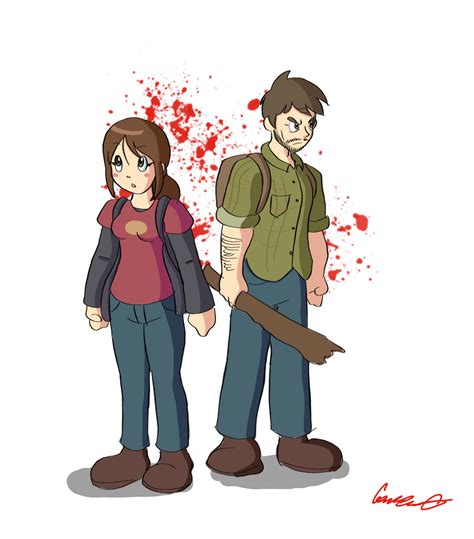 The Last Of Us Ellie And Joel By Scruffmuhgruff On Deviantart