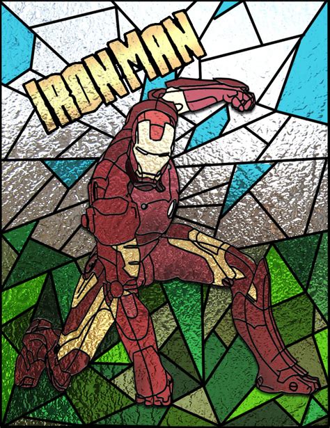 Iron Man Stained Glass By Daddysharky On Deviantart