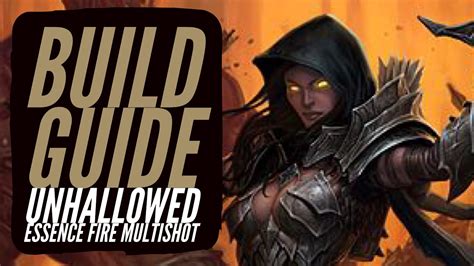 Diablo 3 Demon Hunter Build Guide Unhallowed Essence Fire Multishot