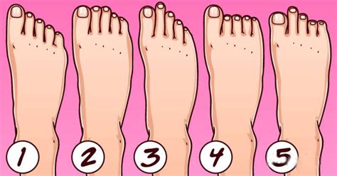 There Are 5 Types Of Feet Each Indicating A Particular Type Of Personality