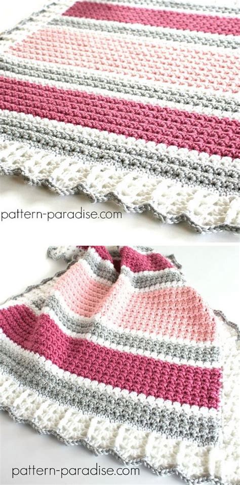 Essentials Baby Blanket Free Crochet Pattern Weave Crochet