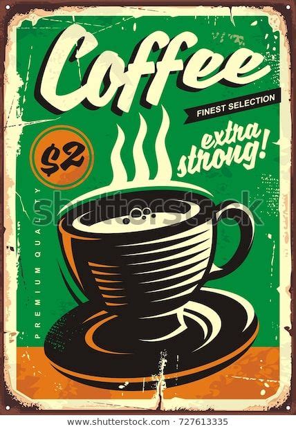 Vintage Coffee Poster Vintage Food Posters Vintage Coffee Shops