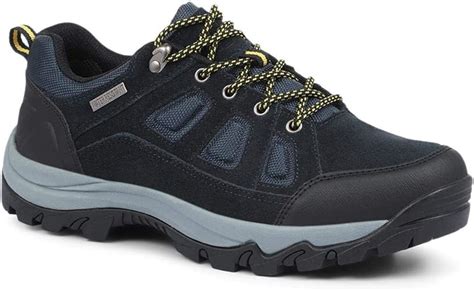 Pavers Wide Fit Leather Walking Shoes For Men 319 252 Navy Size 5 39