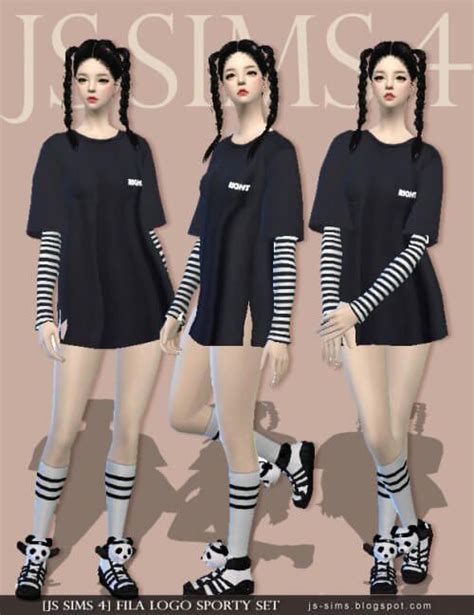 Two Layer Shirt For The Sims 4 Sims 4 Dresses Sims 4 Clothing Sims