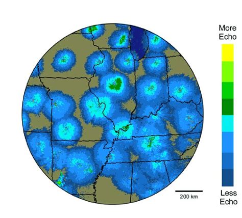 Radar Captures A Snapshot Of Bird Migration Across The Central United