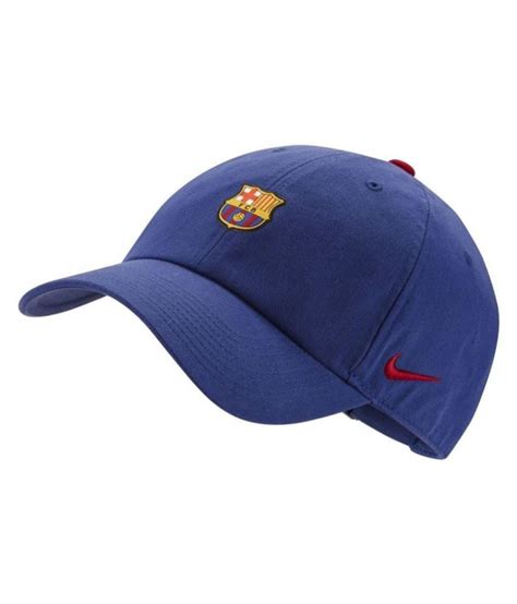 Nike Blue Plain Polyester Caps Buy Online Rs Snapdeal